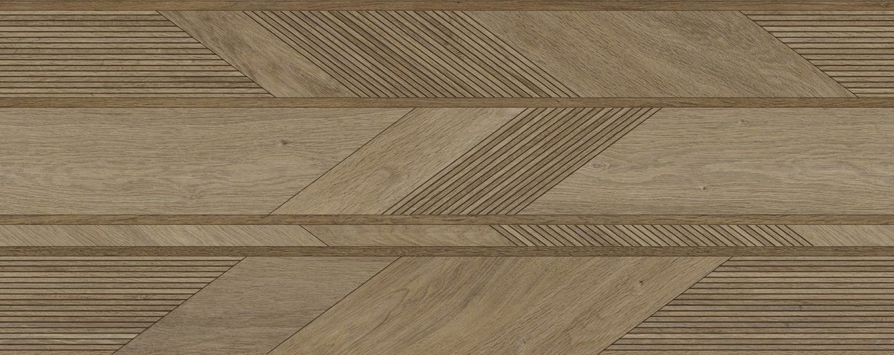 Плитка Porcelanosa Gent Arrow 3D Roble 59.6×150 Коричневый - купить в Москве | Цены
