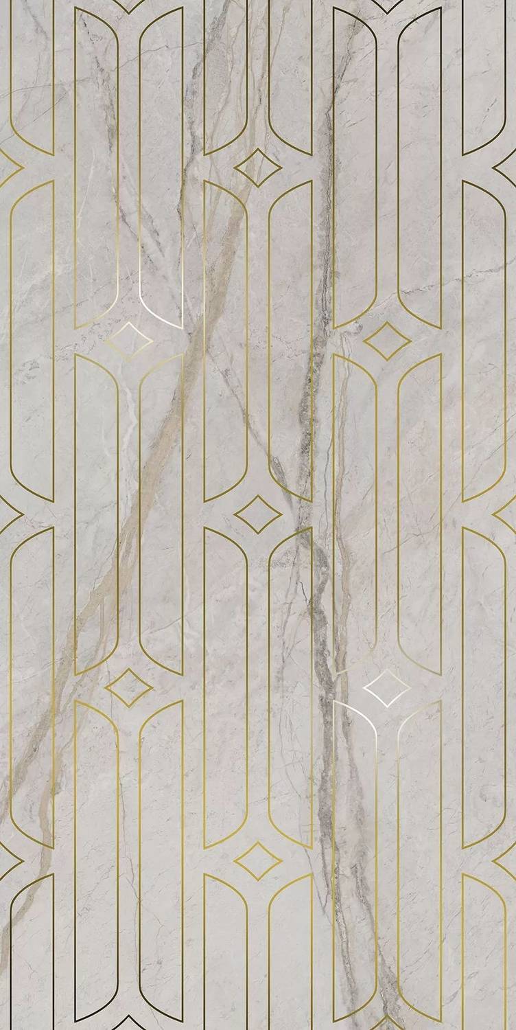Плитка Kerama Marazzi Ифран Декор Серый Светлый Глянцевый Обрезной