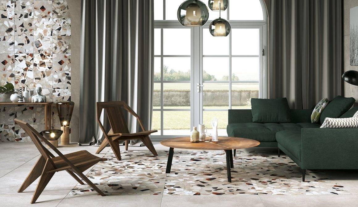 Керамогранит Fioranese I Cocci Cemento Spaccato nat 90х90 Разноцветный ...